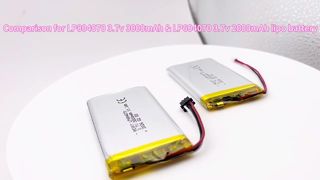 604070 3.7v 2000mAh VS 804070 3.7v 3000mAh celdas de batería lipo