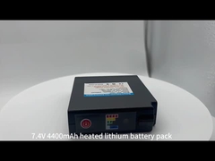 7.4v 4400mAh batería de litio recargable con calefacción