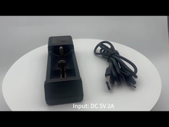 Cargador recargable de batería de iones de litio 18650 con celda de 1 ranura