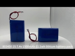 Paquete de batería de litio 803450-2s 7.4v 1500mAh