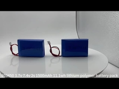 Batería recargable de li-polímero 803450-2s 7.4v 1500mAh