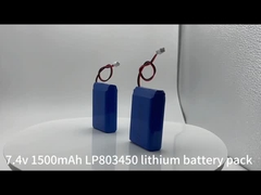 Paquete de batería de polímero de litio 803450-2s 7.4v 1500mAh