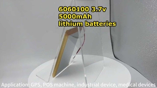 Baterías de alimentación 6060100 celdas de batería de iones de litio de 3,7 v 5000 mAh