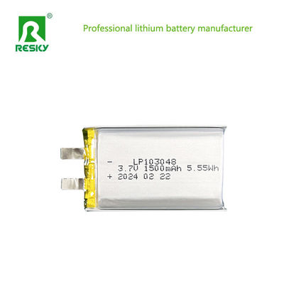 comprar 103048 Batería de polímero de litio 3.7V 1500mAh 5.55wh Baterías planas de litio online manufacture