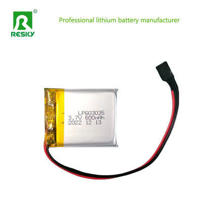comprar 603035 Batería de polímero de litio 3.7V 600mAh Baterías recargables de polímero de litio online manufacture