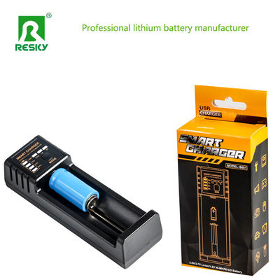 comprar Cargador inteligente de células recargables para batería de iones de litio 14500 18500 18650 26650 online manufacture