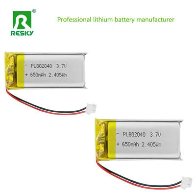 comprar Power Lithium Cell 802045 3.7V 750mAh Rechargeable Lithium Ion Polymer Battery For Smart Device Fabricación en línea