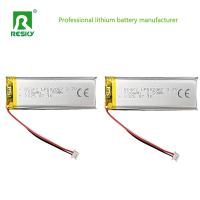 comprar Batería de litio polímero recargable 502067 3.7V 700mAh Celda de litio para dispositivos de belleza portátiles Fabricación en línea