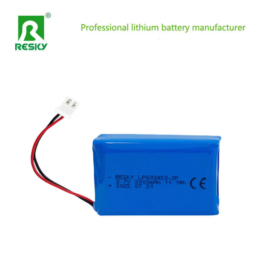 comprar Paquete de batería de polímero de litio recargable LP803450 2P 3.7V 3000mAh 11.1wh para rastreador GPS Fabricación en línea