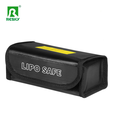 comprar Bolsa de seguridad para batería Lipo RC con doble cremallera de fibra de vidrio, ignífuga e impermeable, 60 x 75 x 185 mm Fabricación en línea