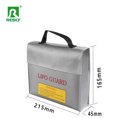 comprar Bolsa de seguridad para batería Lipo RC a prueba de fuego, agua y explosiones con cremallera 45x165x215mm Fabricación en línea