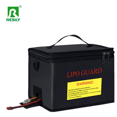 comprar Bolsa de seguridad RC Lipo a prueba de agua, plata negra, a prueba de fuego y explosiones, 215X145X165mm para carga segura Fabricación en línea
