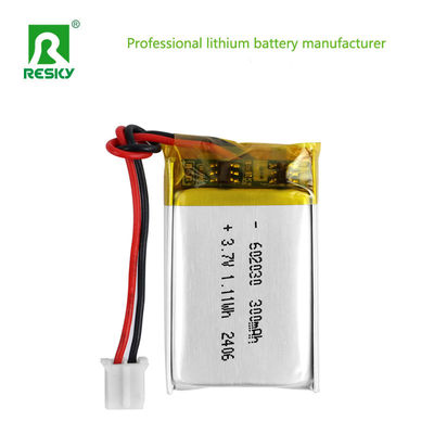 comprar Celda de batería recargable de Li-Polímero LP602030 3.7v 300mAh 1.11wh para dispositivos vestibles inteligentes Fabricación en línea