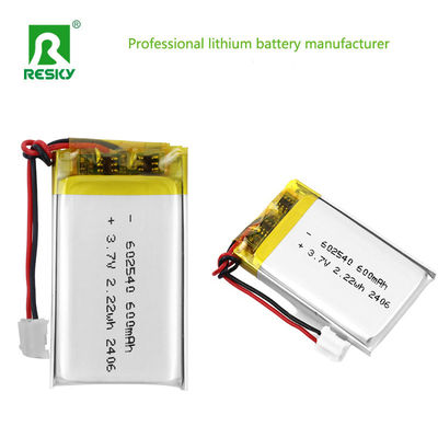 comprar Celda de batería de polímero de litio 602540 600mAh 3.7V 2.22wh baterías Lipo solares para monitores médicos Fabricación en línea