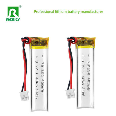 comprar Paquete de batería de polímero de litio 701250 3.7V 400mAh 1.48wh Batería de polímero de litio para cerradura inteligente Fabricación en línea