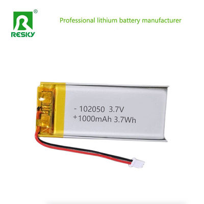comprar Batería de litio polímero 102050 3.7v 1000mAh 3.7Wh Batería recargable Lipo para dispositivo de mano Fabricación en línea
