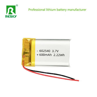 comprar Celda de batería de iones de litio 602540 600mAh 3.7V 2.22wh Baterías de iones de litio recargables para dispositivos portátiles Fabricación en línea