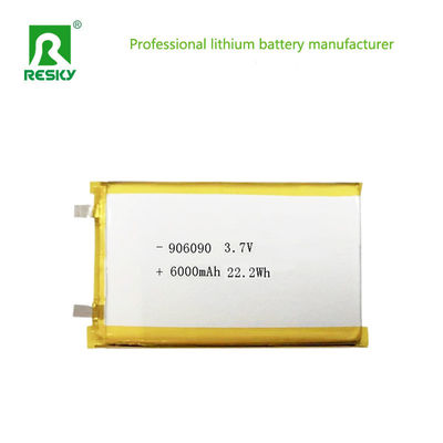 comprar Batería Power Lipo 906090 3.7v 6000mAh 22.2wh Batería Recargable de Polímero de Ión de Litio Para Cerradura Inteligente Fabricación en línea