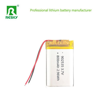 comprar Baterías de polímero de litio recargables 902535 3.7V 800mAh 2.96wh Baterías de litio de energía Fabricación en línea
