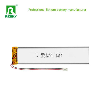comprar Rechargeable Lithium Ion Batteries 4025100 3.7v 1000mAh 3.7wh Li Polymer Battery Cell Fabricación en línea
