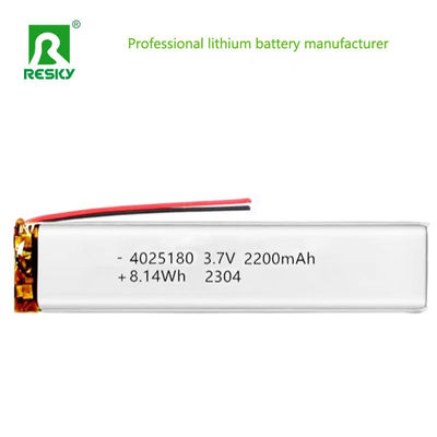 comprar Lithium Ion Polymer Battery 4025180 3.7v 2200mAh 8.14wh Rechargeable Li-ion Battery Cell Fabricación en línea