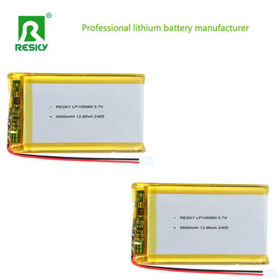 comprar Lithium Ion Battery Cell LP105060 3.7V 3500mAh 12.95wh Solar Rechargeable Lip Battery Pack Fabricación en línea
