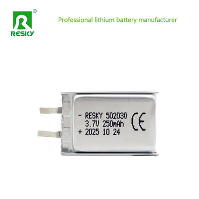 comprar Rechargeable Lifepo4 Battery Cell 502030 3.7v 250mAh 0.925wh Power Lithium Ion Polymer Battery Fabricación en línea