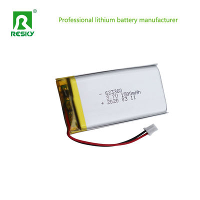 Batería de litio recargable de 1500 mAh 603060 3.7v para altavoz Bluetooth