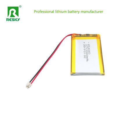 Batería de polímero de litio solar 3.7V 604060 654060 2000mAh Baterías para dispositivos portátiles de intercambio