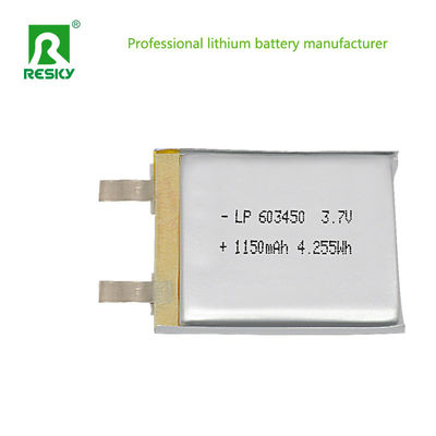 Batería de polímero de litio solar 3.7V 603450 1200mAh Baterías para alarma de ascensor