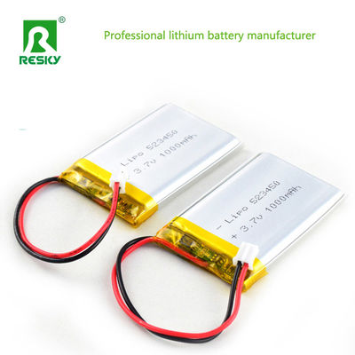 Batería recargable de polímero de litio 523450 1000mAh para instrumento de comunicación