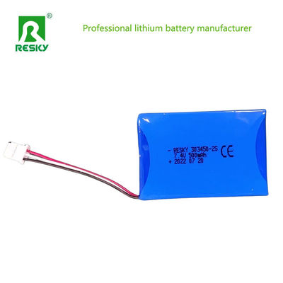 303450 Batería de polímero de li 7.4V 500mAh para iluminación de emergencia