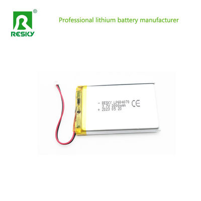 Celular de batería de litio 604070 2000mAh 3.7V 7.4wh para reproductor multimedia portátil