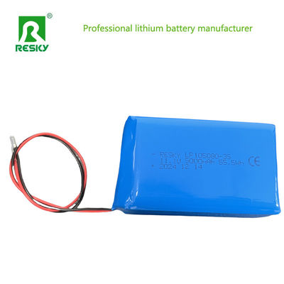 Batería recargable de polímero de litio 105080 115181 11.1V 5000mAh 55.5Wh para el banco de energía
