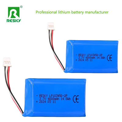 Batería recargable de Li Polymer 103450 1s2p 3.7V 4000mAh