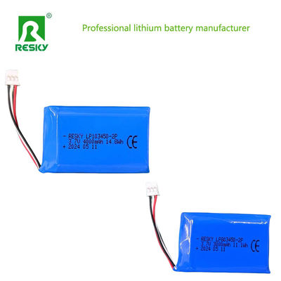Batería de polímero de litio plano 803450 2p 3.7V 1500mAh 3000mAh Baterías de potencia