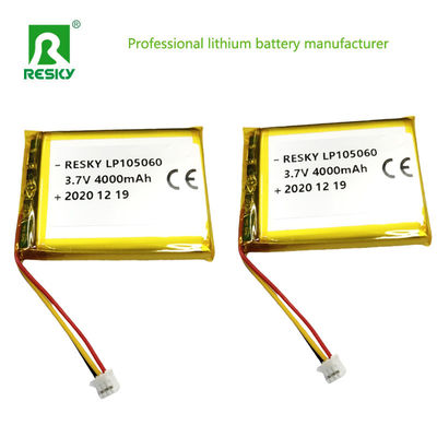 105060 Baterías Lipo de Polimero de Litio 3.7V 4000mAh Para altavoz Bluetooth