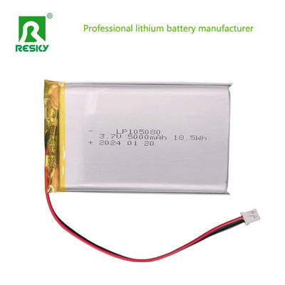 Batería de polímero de litio Lipo 105080 3.7V 5000mAh Para la máquina de pedido