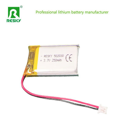 Celular de batería de litio polímero 502030 3.7v 250mAh Para altavoz Bluetooth
