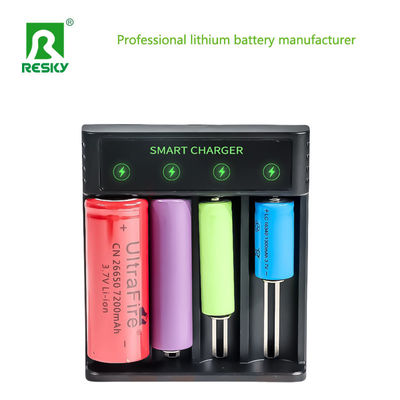 4 ranuras 18650 cargador de batería recargable 4.2V 2A para batería de iones de litio Ni-MH Ni-CD