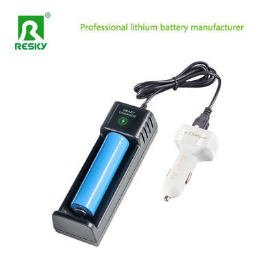 Cargador de batería recargable de ranura única de 4.2V USB inteligente para batería de iones de litio 18650
