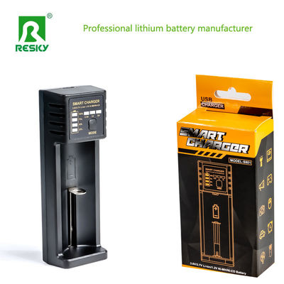 Cargador de batería recargable inteligente 1 ranura para 18650 14500 célula de iones de litio