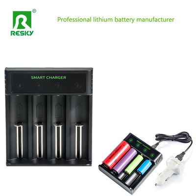 4 ranuras cargador de batería inteligente recargable para 4.2V 2A 18650 Li-ion Ni-MH Ni-CD batería