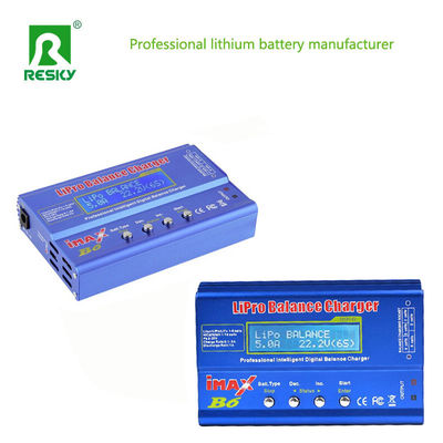 Batería de litio Cargador de balance de RC Imaxb6 80W 6A 7.4V 11.1V 14.8V 18.5V 22.2V
