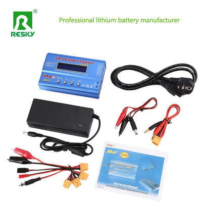 Cargador de la batería de la batería IMAXB6 80W 6A para la batería de litio RC
