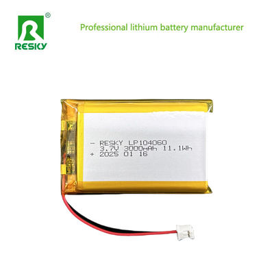 3.7V Batería de litio polímero 104050 104060 3000mAh Baterías de iones de litio
