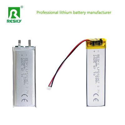 Célula de batería de polímero de litio 502065 502067 3.7V 700mAh Célula de litio recargable