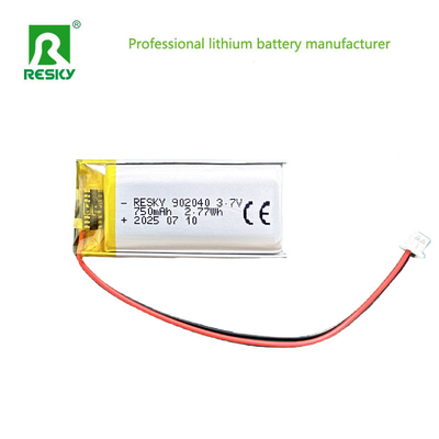 Batería recargable de polímero de litio 102040 902040 3.7V 800mAh 850mAh Celda de batería de litio