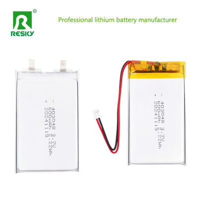 Batería solar 403048 3.7V 600mAh 2.22wh Batería de polímero de litio para reloj inteligente