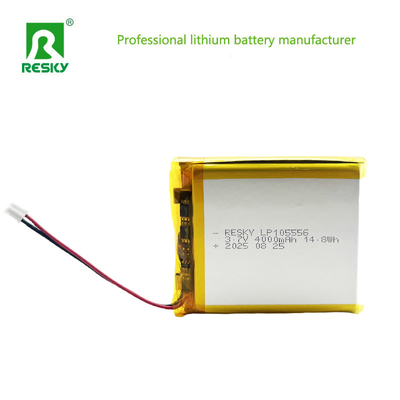Paquete de batería de polímero de litio 105556 3.7v 7.4V 4000mAh 14.8wh 29.6wh Celda de batería Lipo recargable